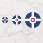 Confetti de table avec drapeau d'Indianapolis, Éta (Derrière)