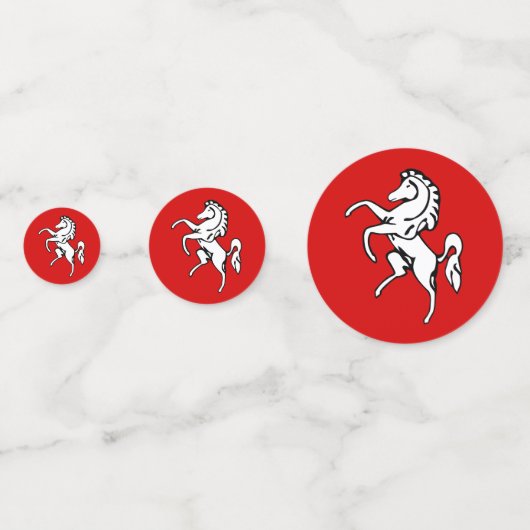 Confetti de table avec drapeau du comté de Kent, A (Devant)