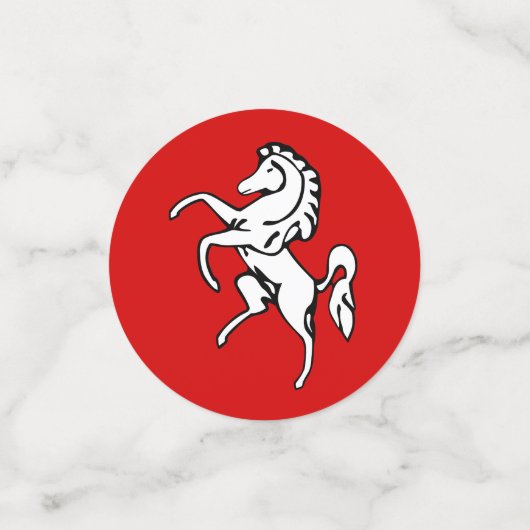 Confetti de table avec drapeau du comté de Kent, A (Petit recto)