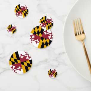 Confetti de table avec drapeau du Maryland, États-