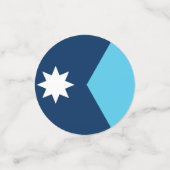 Confetti de table avec drapeau du Minnesota, États (Petit recto)