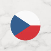 Confetti de table avec le drapeau de Czechia (Petit recto)