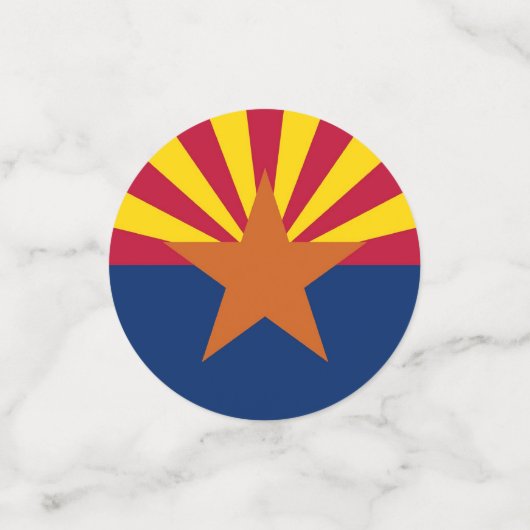 Confetti de table avec le drapeau de l'Arizona, Ét (Petit recto)