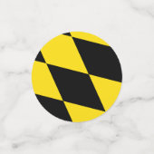 Confetti de table avec le drapeau de Munich, Baviè (Petit recto)