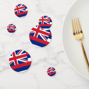 Confetti de table avec le drapeau d'Hawaii, États-