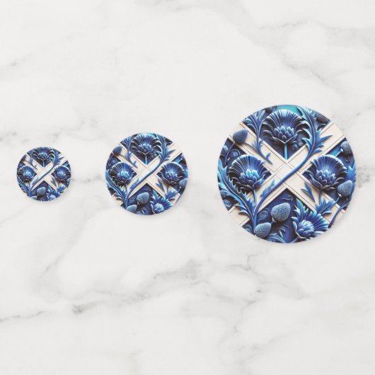 Confetti de table avec Scottish Thistles Design (Devant)