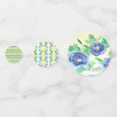 Confetti de table bleue (Devant)