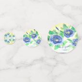Confetti de table bleue (Derrière)