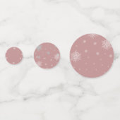 Confetti de table d'arbre de Noël rose (Derrière)