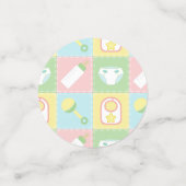 Confetti de table de courtepointe pour bébé (Petit recto)