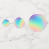 Confetti de table de dégradé Pastel doux et Prisma (Devant)