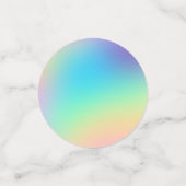 Confetti de table de dégradé Pastel doux et Prisma (Petit recto)