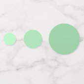 Confetti de table de dégradé vert foncé à la menth (Devant)