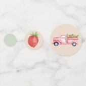 Confetti de table de fraises (Devant)