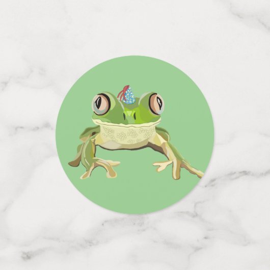 Confetti de table de grenouille (Petit recto)