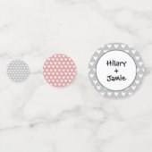 Confetti de table de Mariage campagnard de tracteu (Derrière)