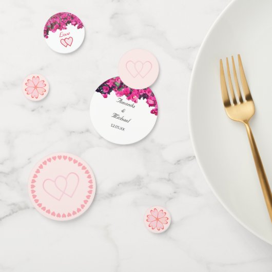 Confetti de table de mariage floral tropical (Groupe)