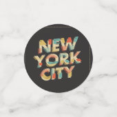 Confetti de table de New York (Petit recto)