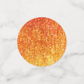 Confetti de table de Parties scintillant orange et (Petit recto)