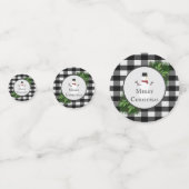 Confetti de table de plongée de Snowman Buffalo (Devant)