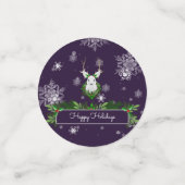 Confetti de table de rennes violets (Petit recto)