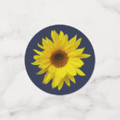 Confetti de table de tournesol jaune (Petit recto)