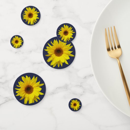 Confetti de table de tournesol jaune (Groupe)