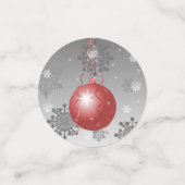 Confetti de table d'ornement de Noël fantaisie (Petit recto)