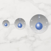 Confetti de table d'ornement de Noël fantaisie ble (Devant)