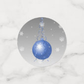 Confetti de table d'ornement de Noël fantaisie ble (Petit recto)