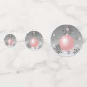 Confetti de table d'ornement rose fantaisie de Noë (Devant)