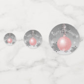 Confetti de table d'ornement rose fantaisie de Noë (Derrière)