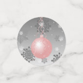 Confetti de table d'ornement rose fantaisie de Noë (Petit recto)