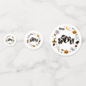 Confetti de table fantôme Éffrayante Halloween (Derrière)