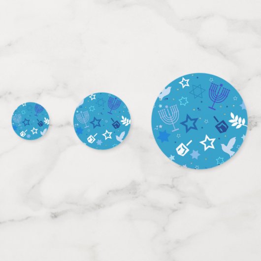 Confetti de table Hanoukka Stars (Devant)