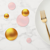 Confetti de table or et rose (Groupe)