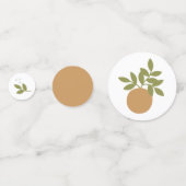 Confetti de table orange Little Cutie (Devant)