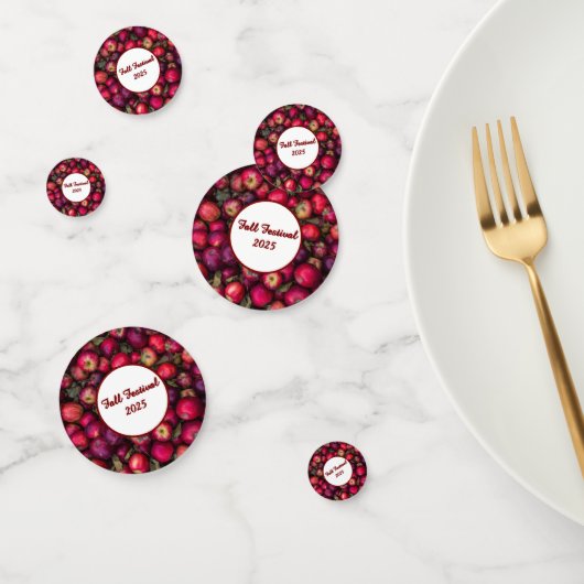 Confetti de table personnalisable Red Apple Party (Groupe)