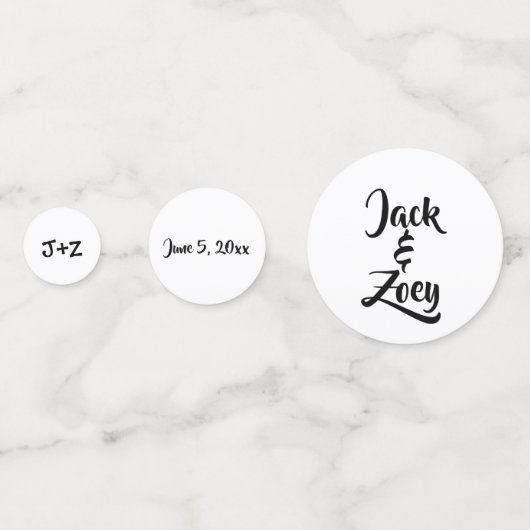 Confetti de table personnalisée (Devant)