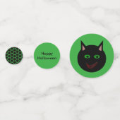 Confetti de table personnalisée Chat noir Hallowee (Derrière)
