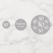 Confetti de table photo 50e anniversaire paillette (Devant)