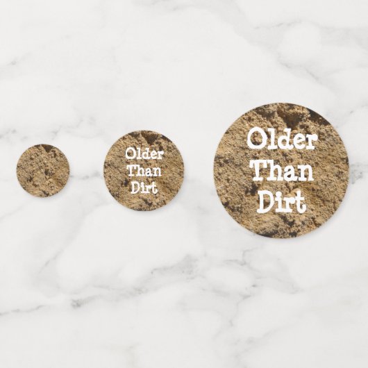 Confetti de table plus ancienne que perdue (Devant)