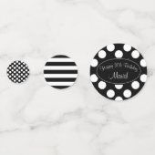 Confetti de table Pointe Polka personnalisée et Gr (Devant)