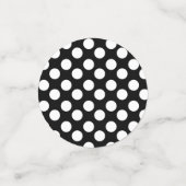 Confetti de table Pointe Polka personnalisée et Gr (Petit recto)