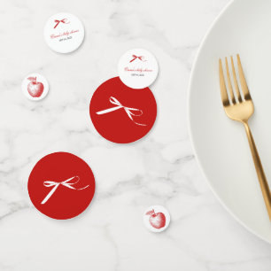 Confetti de table Pomme Rouge
