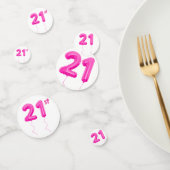 Confetti de table pour anniversaire avec ballon ro (Groupe)