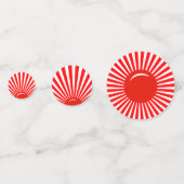 Confetti de table Sun Levante Blanc Rouge (Devant)