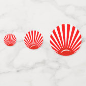 Confetti de table Sun Levante Blanc Rouge (Derrière)