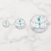 Confetti de table turquoise de Snowman (Devant)