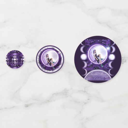 Confetti d'enfant pourpre lune (Derrière)